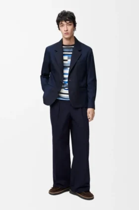 Wide Leg Trousers in Cotton