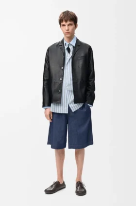 Workwear Jacket in Nappa Lambskin