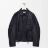 Workwear Jacket in Nappa Lambskin and Nylon Workwear Jacket in Nappa Lambskin and Nylon