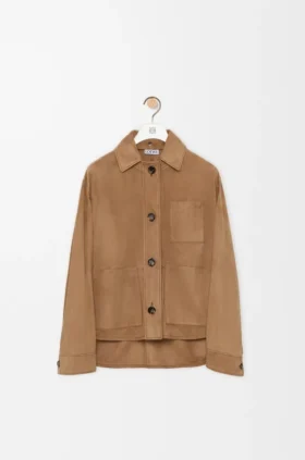 Workwear Jacket in Suede Goatskin