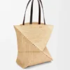 Xl Puzzle Fold Tote in Raffia