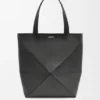 Xl Puzzle Fold Tote in Shiny Calfskin
