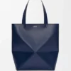 Xl Puzzle Fold Tote in Shiny Calfskin