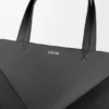 Xl Puzzle Fold Tote in Shiny Calfskin