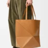 Xl Puzzle Fold Tote in Shiny Calfskin
