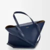 Xl Puzzle Fold Tote in Shiny Calfskin