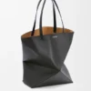 Xl Puzzle Fold Tote in Shiny Calfskin