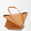 Xl Puzzle Fold Tote in Shiny Calfskin