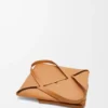 Xl Puzzle Fold Tote in Shiny Calfskin