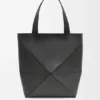 Xl Puzzle Fold Tote in Shiny Calfskin