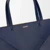Xl Puzzle Fold Tote in Shiny Calfskin