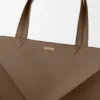 Xl Puzzle Fold Tote in Shiny Calfskin