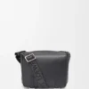 Xs Military Messenger Bag in Supple Smooth Calfskin and Jacquard