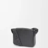 Xs Military Messenger Bag in Supple Smooth Calfskin and Jacquard