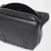 Xs Military Messenger Bag in Supple Smooth Calfskin and Jacquard