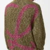 Zip-Up Cardigan in Cotton, Linen and Wool