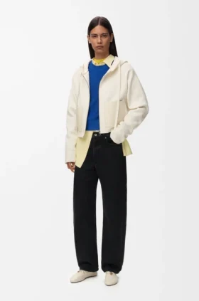 Zip-Up Hoodie in Wool