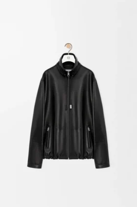 Zip-Up Jacket in Nappa Lambskin
