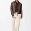 Zip-Up Jacket in Nappa Lambskin Zip-Up Jacket in Nappa Lambskin