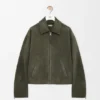 Zip-Up Jacket in Suede Lambskin Zip-Up Jacket in Suede Lambskin