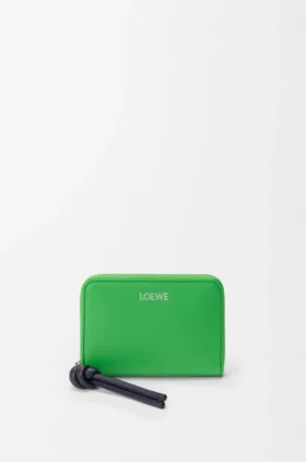 Zipped Coin Purse in Shiny Nappa Calfskin