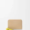 Zipped Coin Purse in Shiny Nappa Calfskin