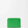 Zipped Coin Purse in Shiny Nappa Calfskin