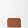 Zipped Coin Purse in Shiny Nappa Calfskin